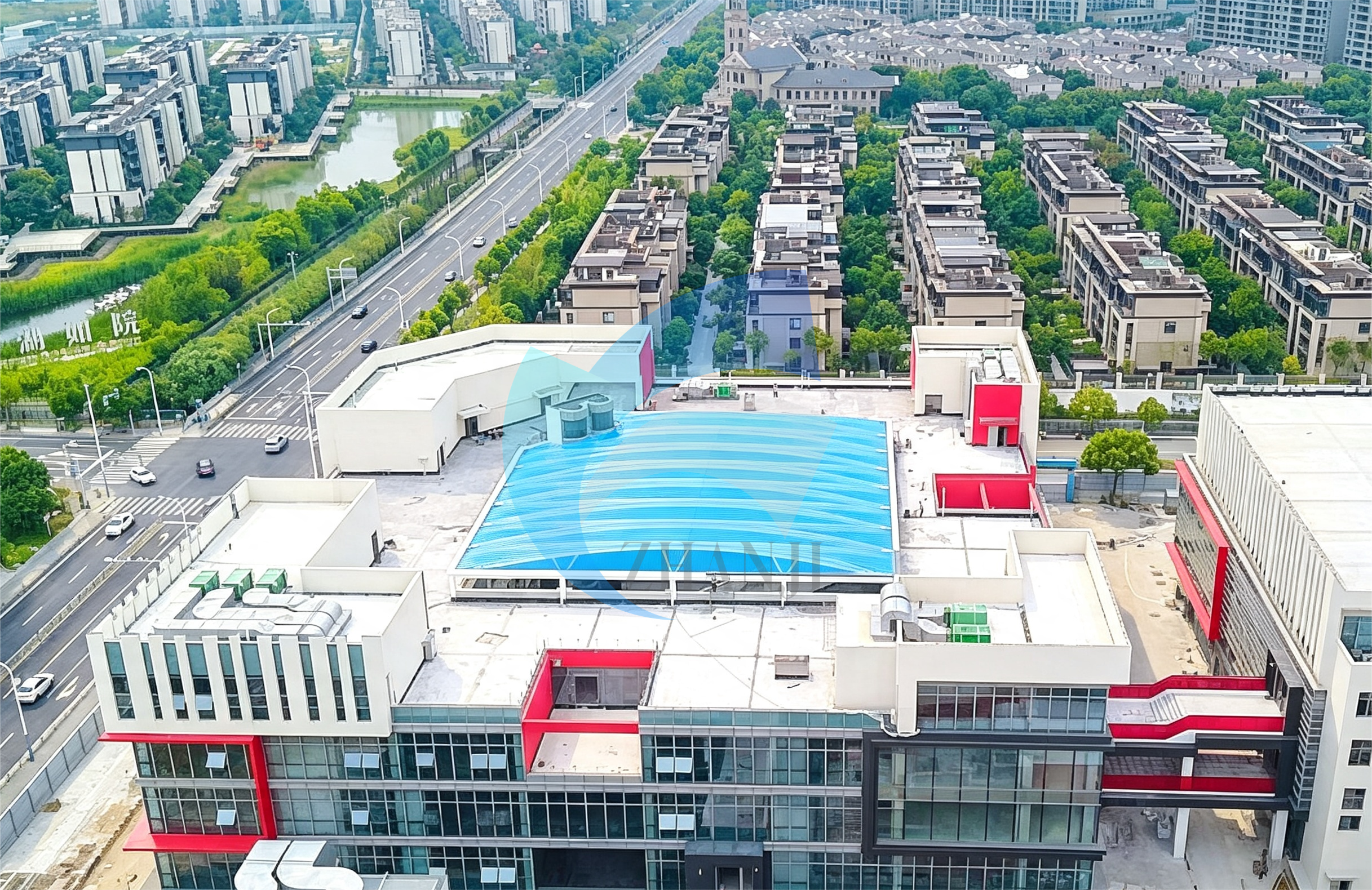 无锡新光渔港新天地气枕式膜结构