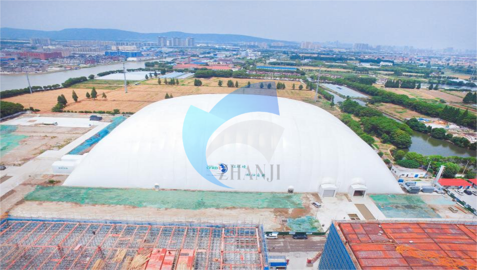江苏常熟地块应急修复气膜大棚