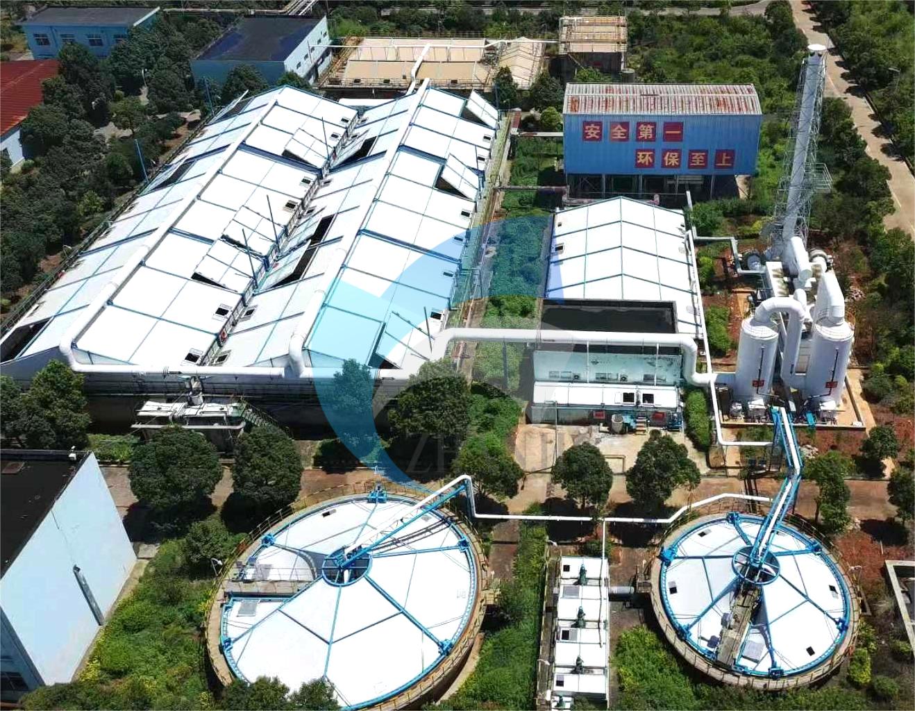 云南泸西焦化废水处理站随动式加盖项目